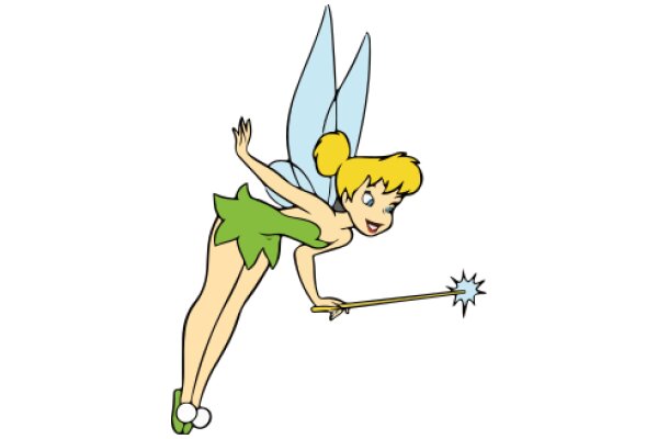 Whimsical Adventure: A Tale of a Tinkerbell-Inspired Character and Her Magical Wand