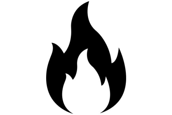 Stylized Flame Icon in