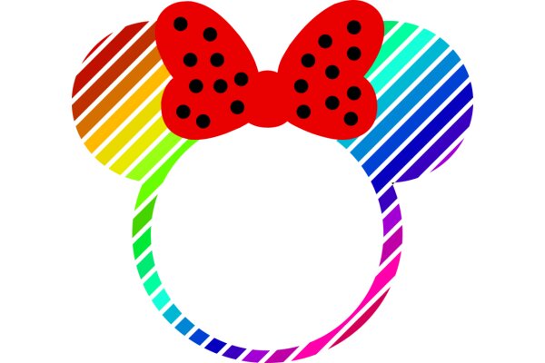 Vibrant Disney-Inspired Mickey Mouse Ear Logo