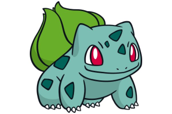 Adorable Cartoon Pokémon with a Leaf on Its Head