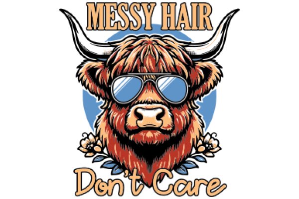 Messy Hair: A Humorous Take on the Iconic Longhorn Bull