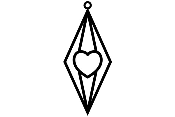 A Symbolic Emblem: The Heart Within a Diamond Shape