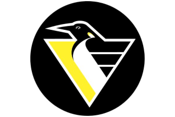 Penguin Logo with Yellow Triangle