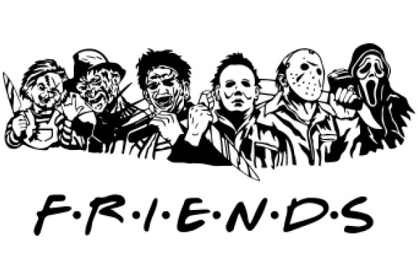 Friends: A Illustration of Iconic Movie Characters