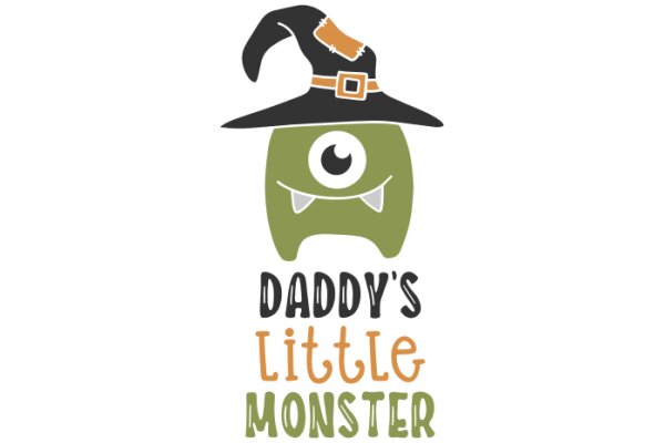 Daddy's Little Monster: A Playful Halloween-Themed Logo