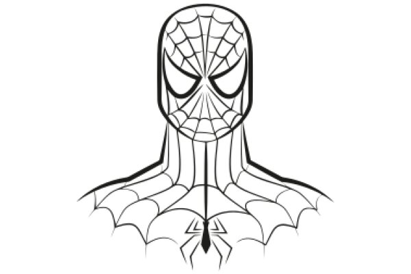 Stylized Spider-Man Logo: A Graphic Illustration