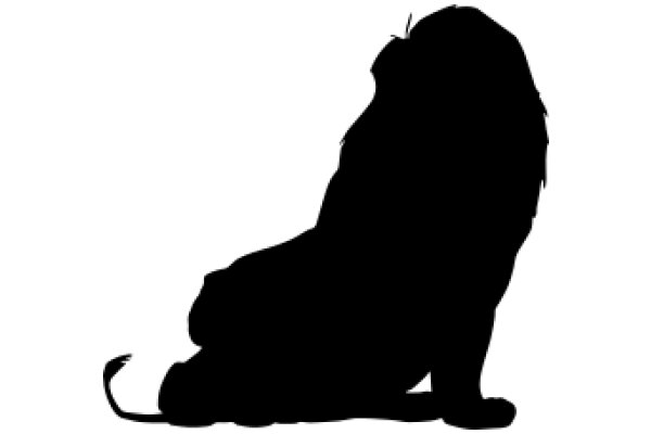 The Silhouette of a Majestic Lion