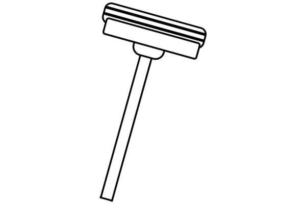 A Simple Line Drawing of a Razor