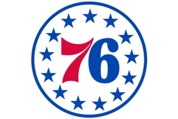 Vibrant Logo of the 76ers Basketball Team