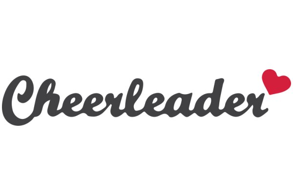 Cheerleader Logo with a Heart