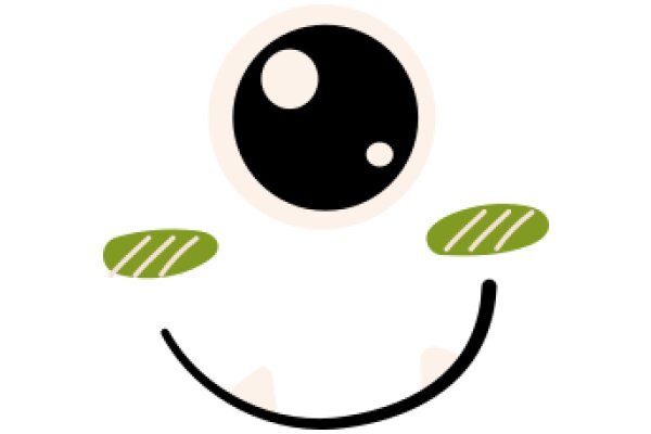 A Smiling Face with a Black Eye and Green Eyebrows