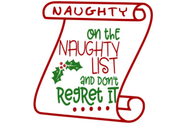 Naughty but Nice: A Holiday-Themed Sign for the Naughty List