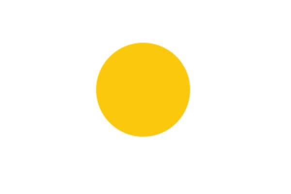 A Solitary Yellow Circle Against a White Background