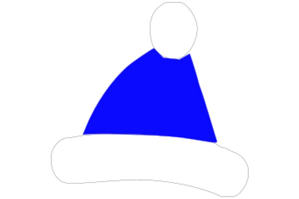 A Simple Blue and White Drawing