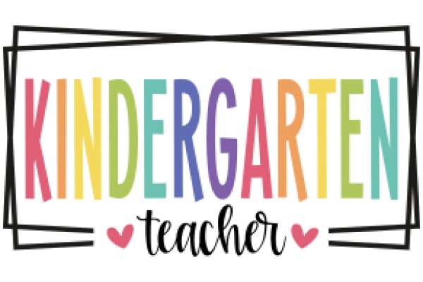 Colorful Kindergarten Sign with Teacher Title