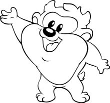 A Friendly Cartoon Character Waving Hello