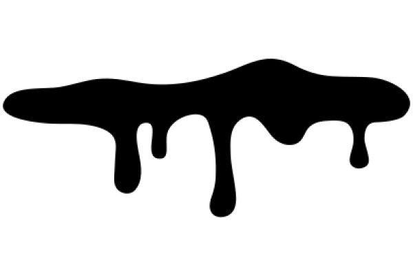 Silhouette of a Dripping Liquid