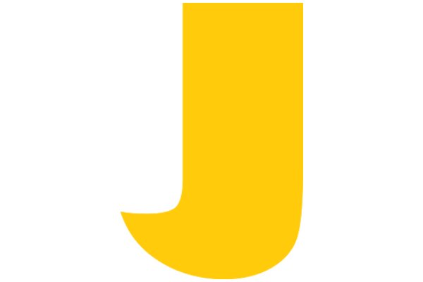 A Simplistic Logo Design: A Yellow 'J' on a White Background