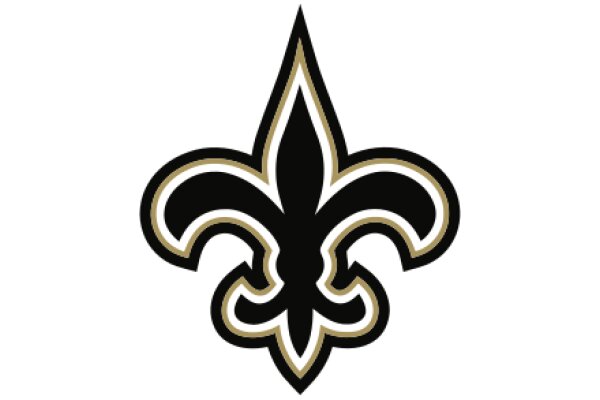 Stylish Black and Gold New Orleans Saints Logo