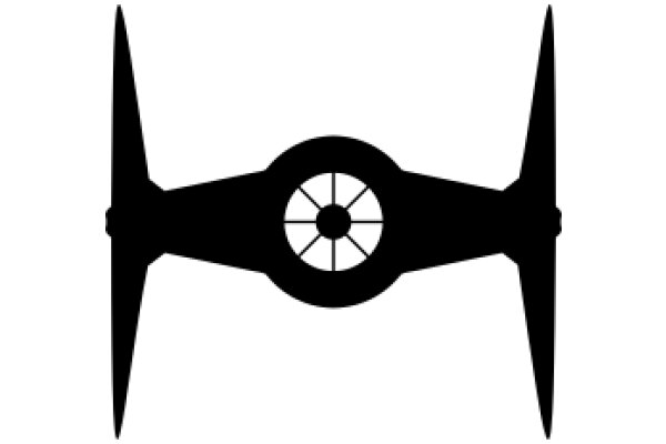 Silhouette of a Propeller Aircraft