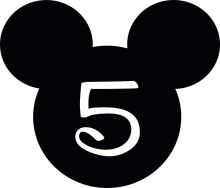 Minimalist Mickey Mouse Logo