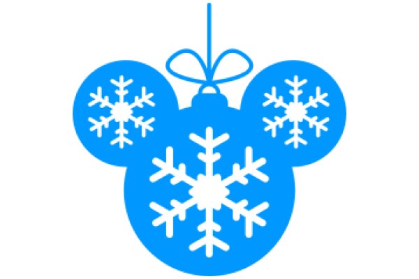 A Festive Blue Christmas Decoration