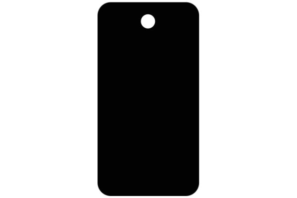 Simplicity in Design: A Black Rectangle with a Single Circle