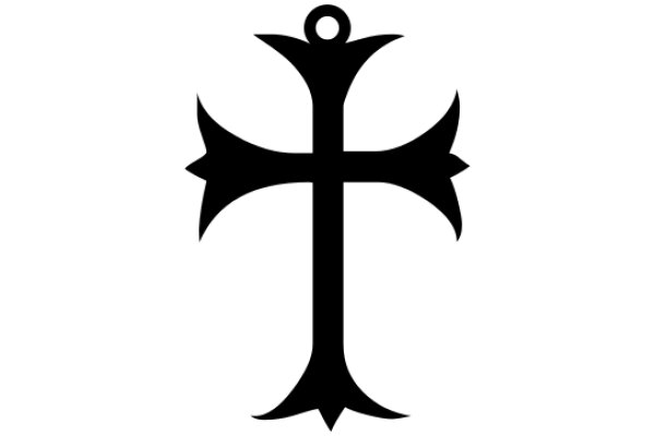 Monochrome Cross Symbol