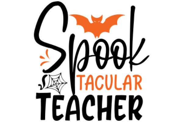 Spooktacular Teacher: A Halloween-themed logo for a teacher.