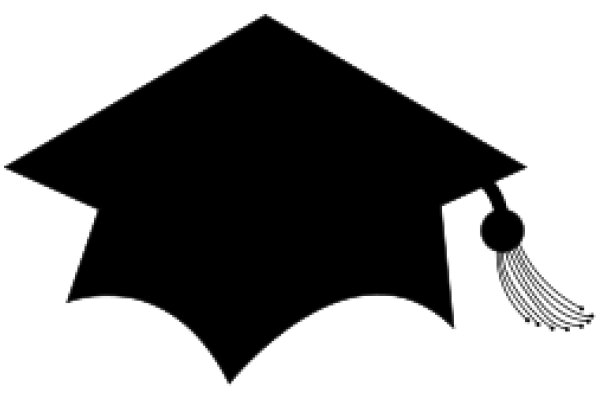 A Silhouette of a Graduation Cap and Tassel