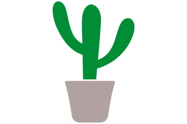 Simplistic Green Cactus Icon