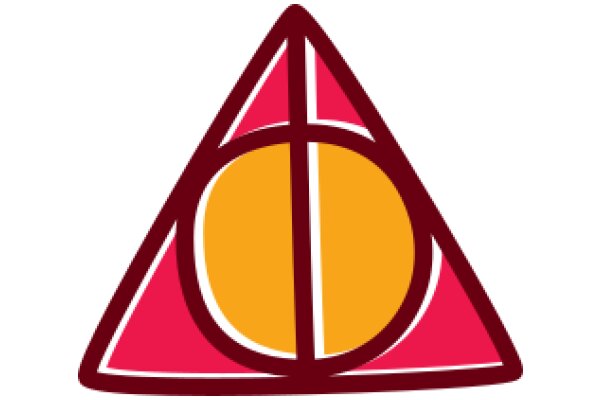 Vibrant Triangle Logo with a Yellow Circle