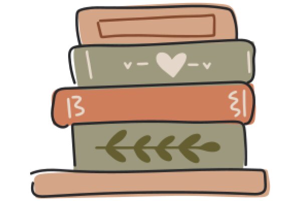 A Stack of Books with a Heart on Top