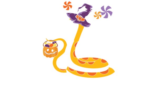 Whimsical Halloween Adventure: A Snake's Delightful Feast