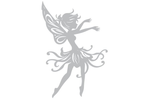 Elegant Silhouette of a Ballerina in Flight