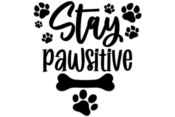 Stay Positive with Paw Prints and Bone Symbols