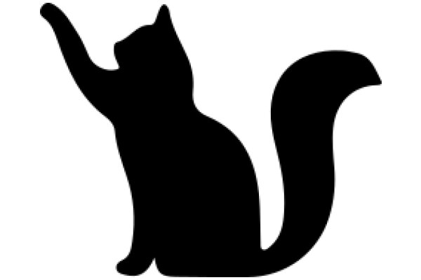 Silhouette of a Cat: A Graphic Design