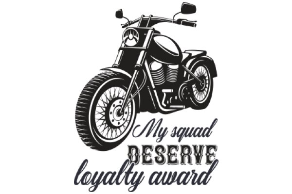 Illustration of a Motorcycle with a Loyalty Award Advertisement