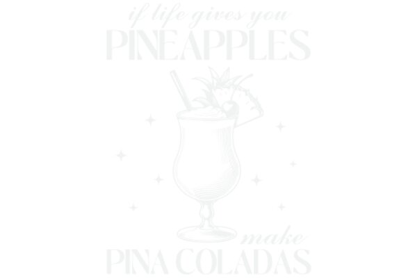 A Delightful Pina Colada: A Symbol of Relaxation and Tropical Vibes