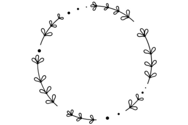 Elegant Black Line Art: A Simple yet Beautiful Floral Design