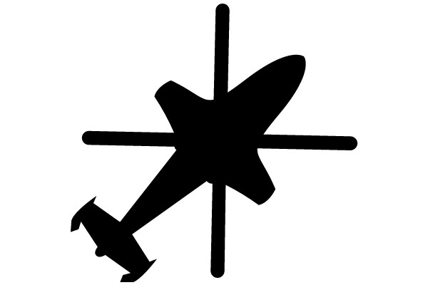 A Silhouette of a Plane and a Missile