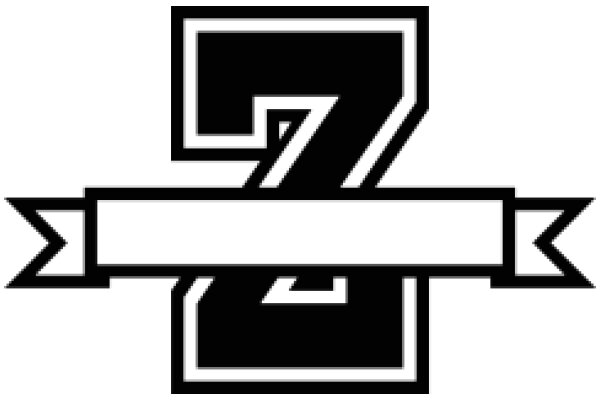 Stylized Number Seven Logo with a Ribbon Design