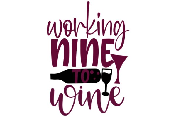 Working Nine to Wine: A Graphic Design for a Wine-Lover's T-Shirt