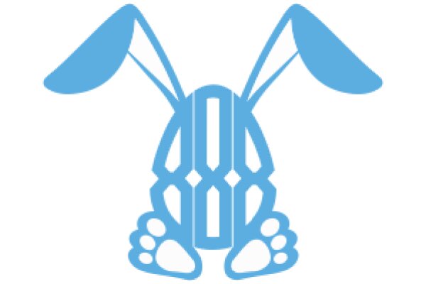 Stylized Blue Bunny Icon