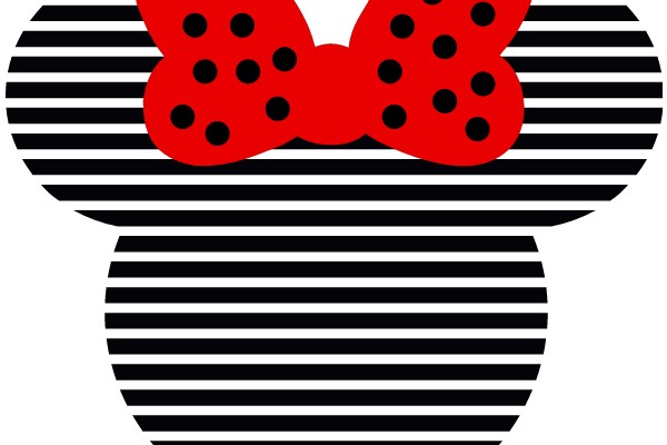 Stylish Minimalist Mickey Mouse Ear Design