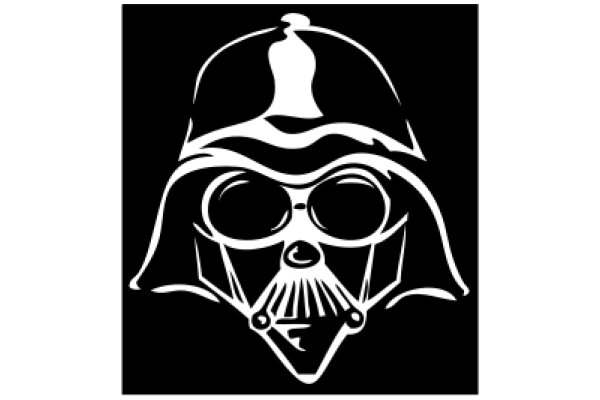 Stylish Logo of Darth Vader from Star Wars