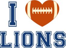 I Love Lions: A Graphic Design Showcasing Fan Pride