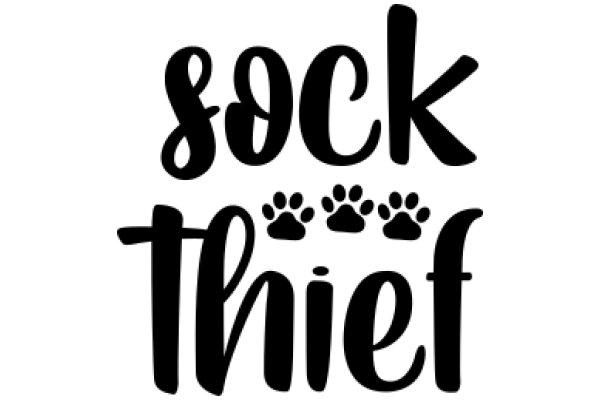 Stylish 'Sock Thief' Graphic Design