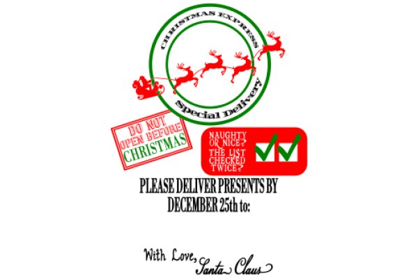 A Festive Christmas Logo with a Delivery Promise