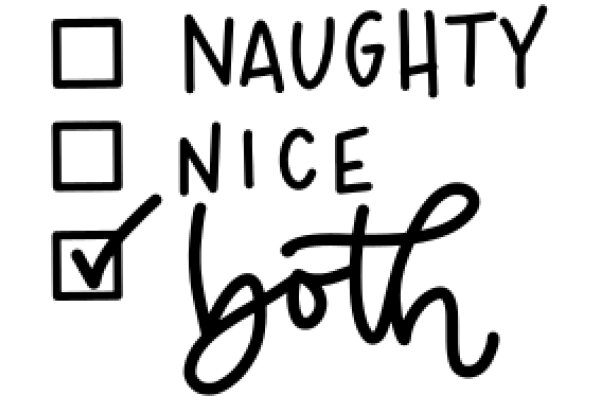 A Visual Representation of the Concept of 'Naughty Nice Both'